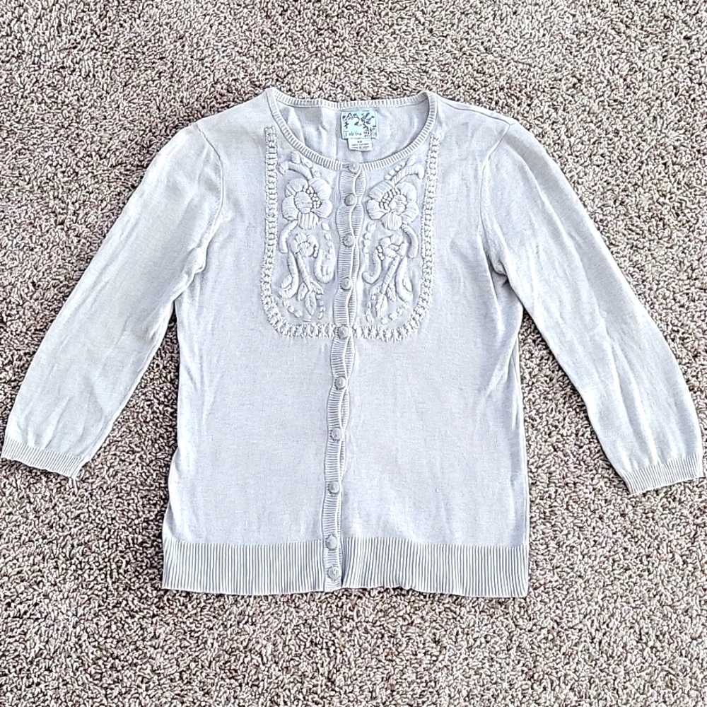 Anthropologie Tabitha embroidered cardigan